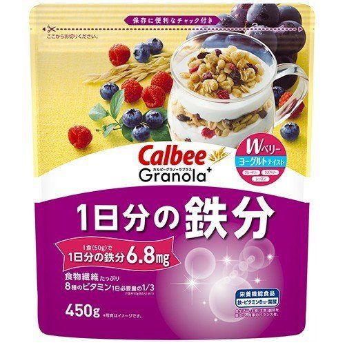 Calbee Granola 1日分の鉄分