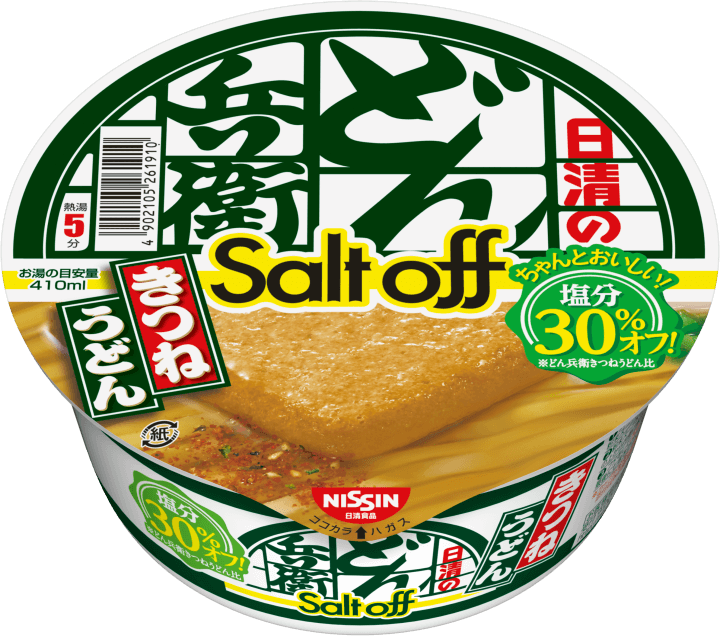 日清のどん兵衛 きつねうどん Salt Off