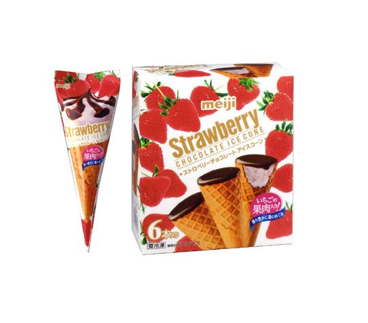 Strawberry Chocolate Ice Corn