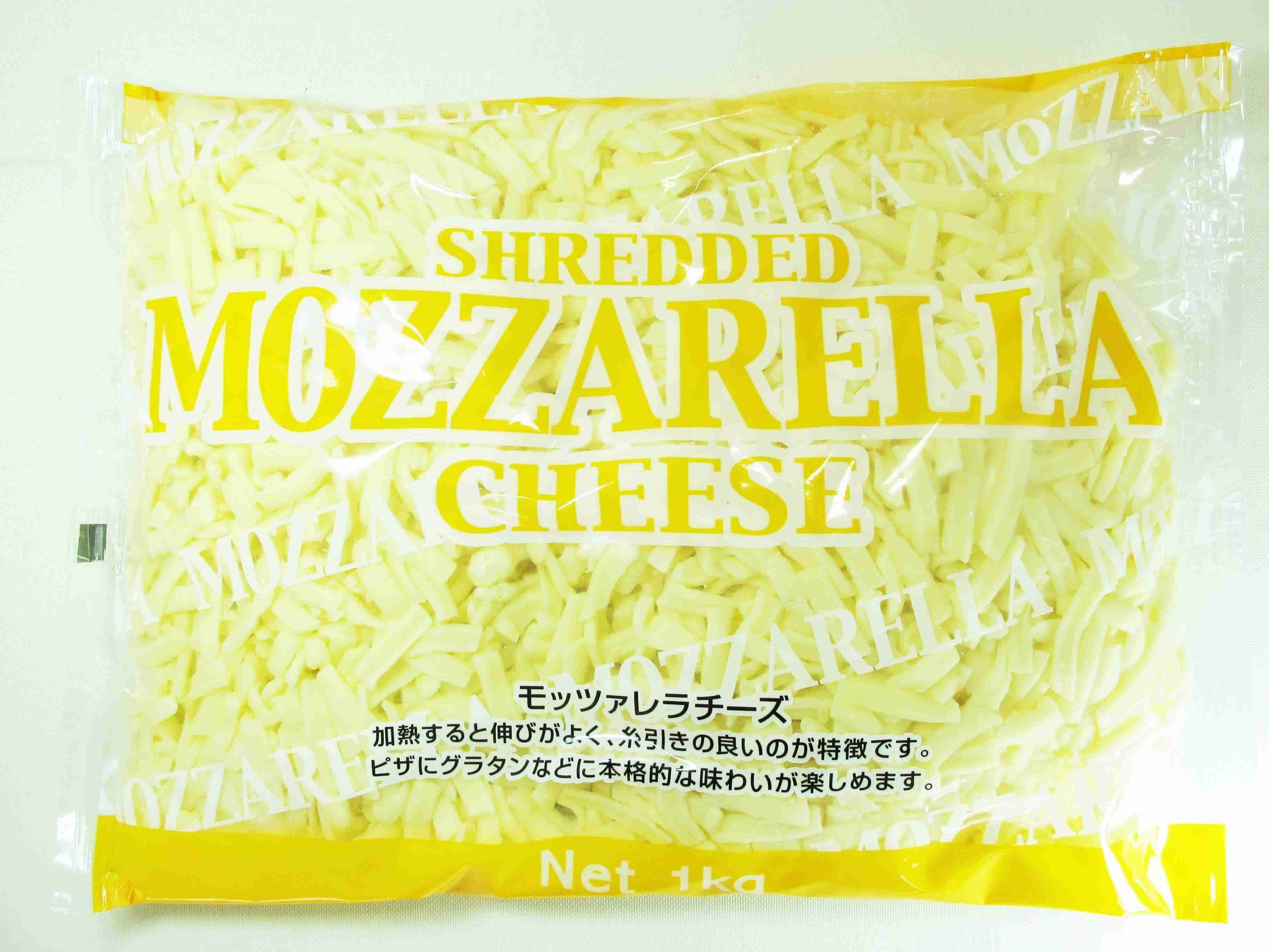 Shredded Mozzarella cheese
